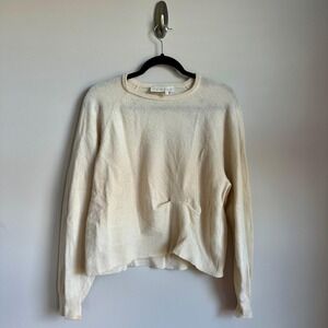 Remain Birger Christensen Sweater Womens Medium White Benils O-Neck 900693‎